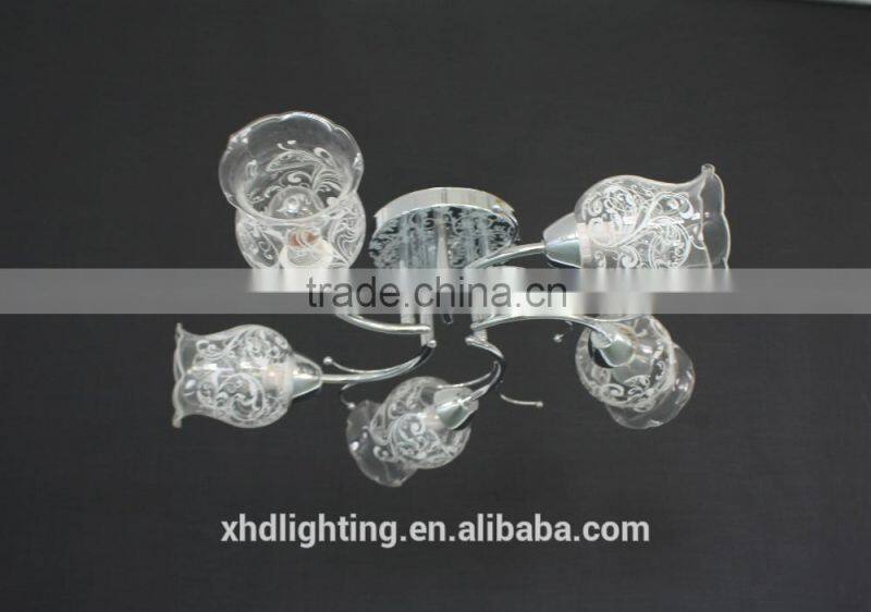 white stylish glass chandelier Coozen direct manufacturer for restaurant/hotel decoration