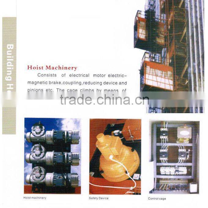 Alimark type Building Hoist Elevator Good Quality