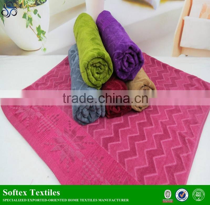 customized 100% cotton 21s yarn jacquard towel bar towel bath towel