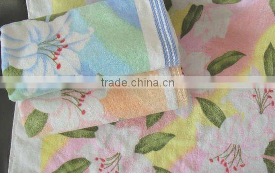 Manufacturer direct marking 100%Cotton and high absorbent custom printed household towels