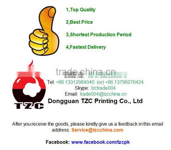 Plastic Printing Header Bag With Self Adhesive Flap