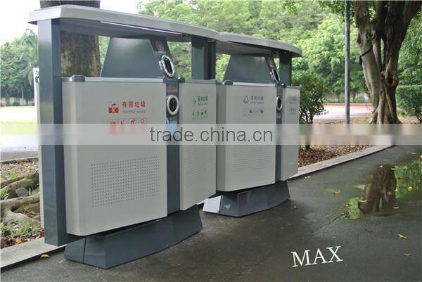 Max-HK14 School/Park/Apartment Open Air Recycling Waste Dustbin