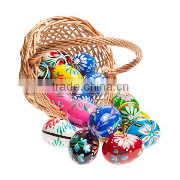 spray painting lovely beautiful easter eggs in the north America