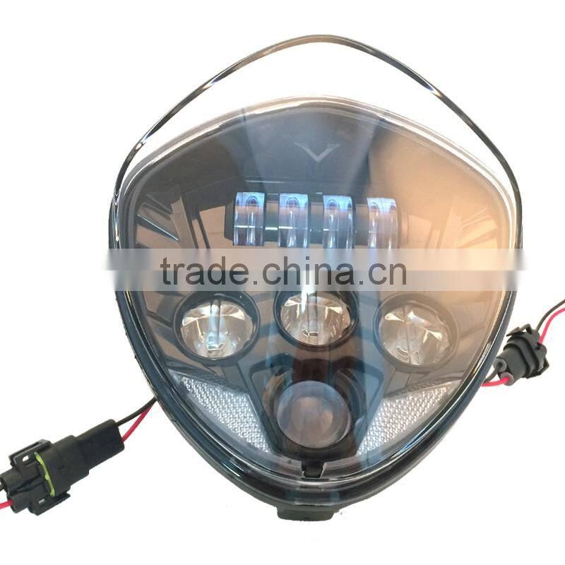 Newest high quality Led Motorcycle Healdight LED Projector Headlight For Victory Gross Country/Roads (11-Up)/Vision Tour(12-Up)