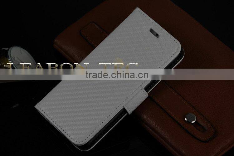 carbon fiber Leather Case Cover for iPhone 6 Plus, Magnetic Flip Cover PU Wallet Leather Case for iPhone 6
