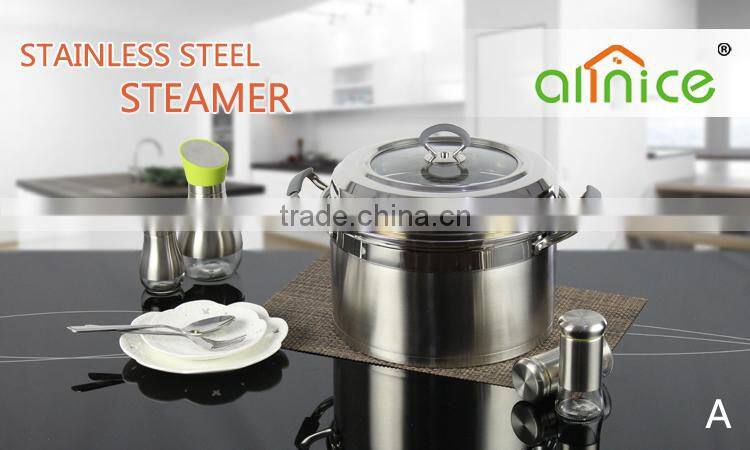 American style whole Multi-ply Stainless Cookware - Steamer Pot Series Stock Pot Steamer Pasta Cooker