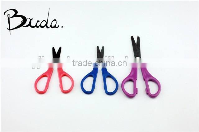 5" Stationery stainless steel school scissors with ruler blade BD-S1649