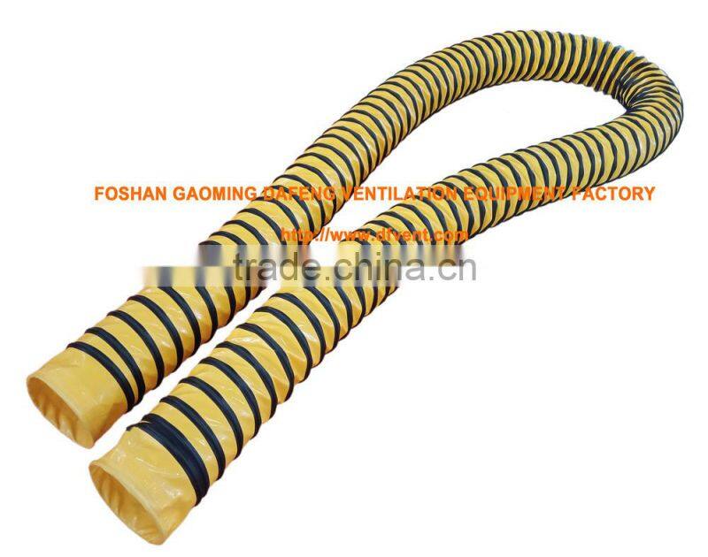 pvc coated flexible air suction duct 165mm x 5m