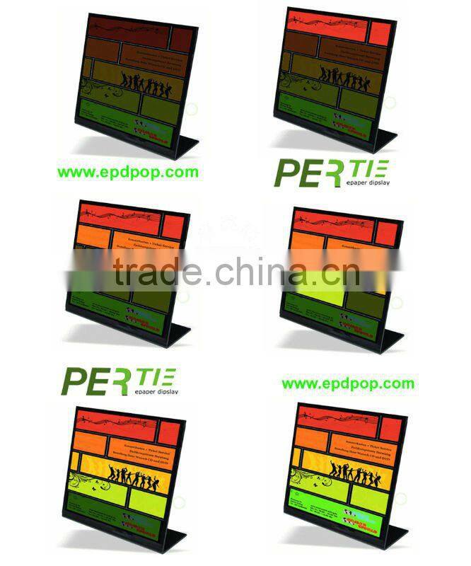 counter electronic notice boards L-shape electronic paper display photo frame e-paper