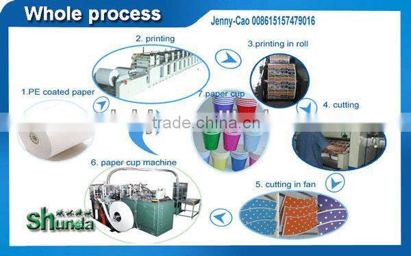 Hot Sale High Speed single side pe coated paper cup forming machine