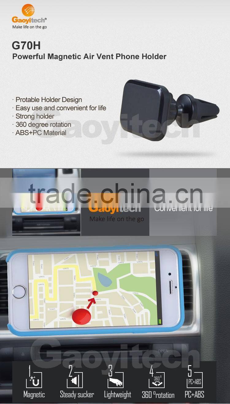 720 degree rotation magnet car holder air vent