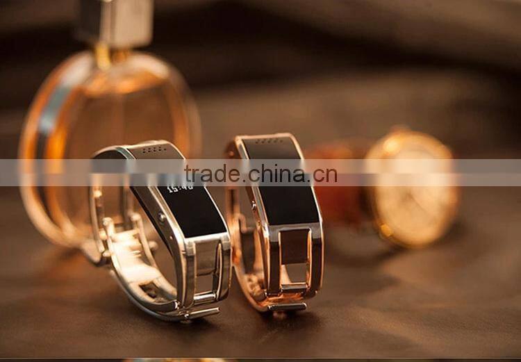 rose gold bluetooth led display health care smart watch with sleep minitor , pedometer for couples