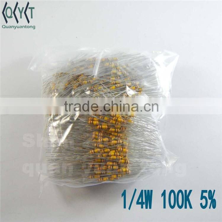 Resistors 1/4W 5% 100K NEW