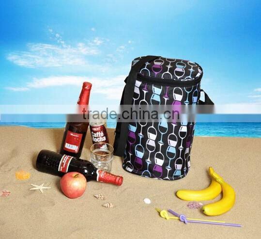 two bottles outdoor picnic insulated cooler wine cooler bag