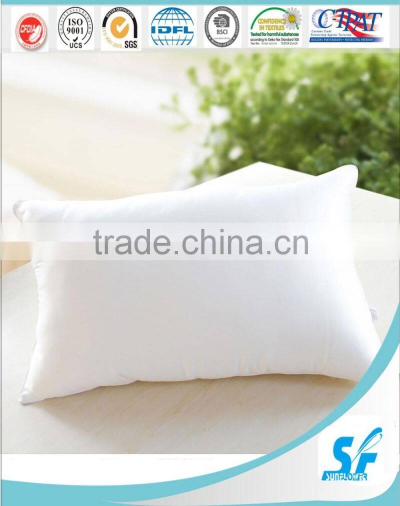 hot sale duck goose down cushion insert cotton pillow