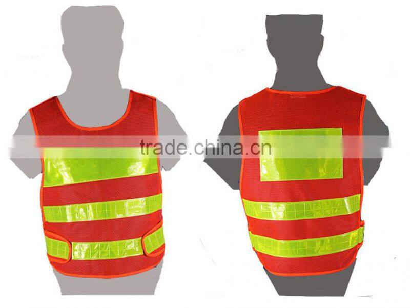 yongkang factory CE EN20471 mesh PVC refleticve tape high visibility jacket