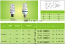 HOT!!! 11W/13W/15W/18W E27/B22/E14 FULL SPIRAL ENERGY SAVING BUlB
