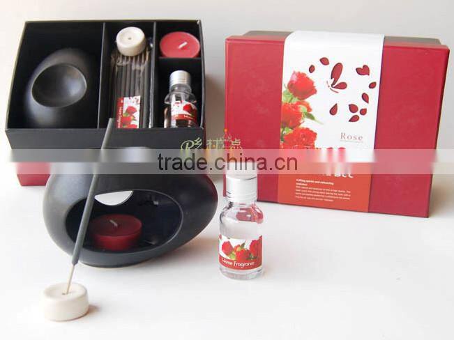 Wholesale and eco-friendly ceramic diffuser with scented candle