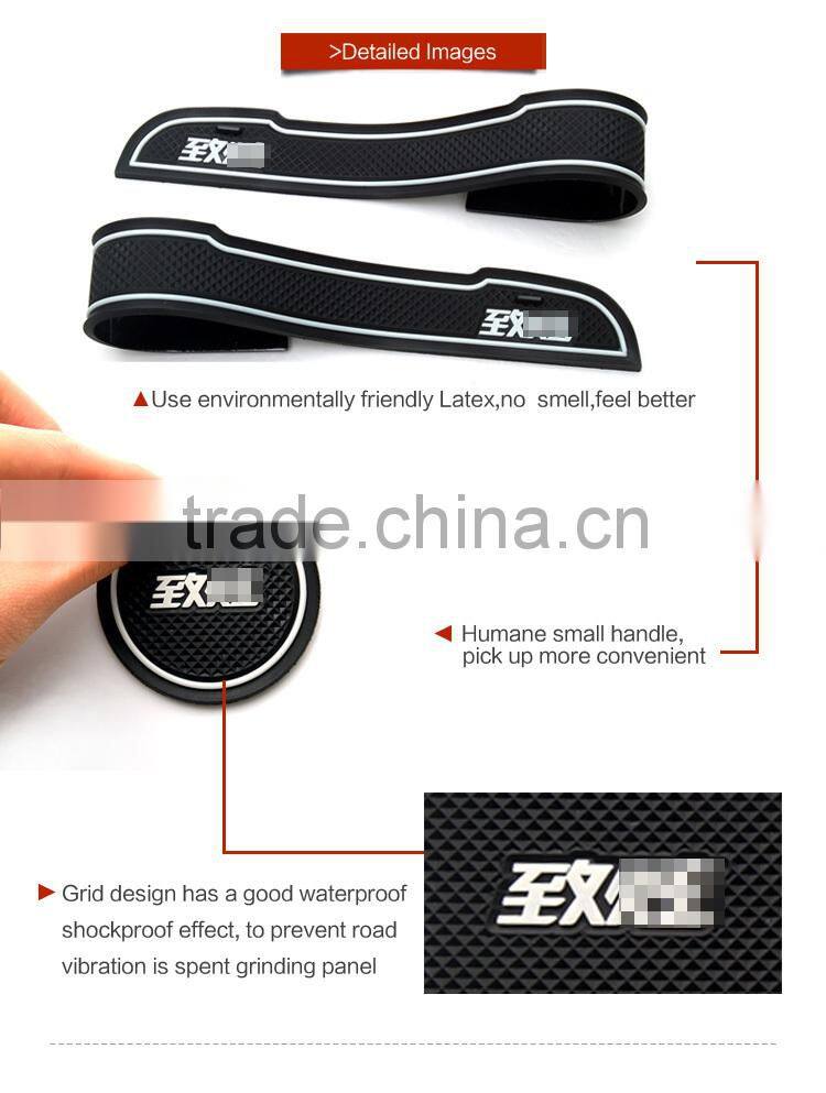 car accessories non-slip interior door mat for Toyota Yaris 2014 9pcs/set