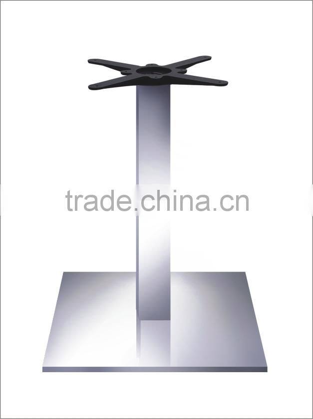 HS-A153 stainless steel table base modern metal table base cross leg coffee table