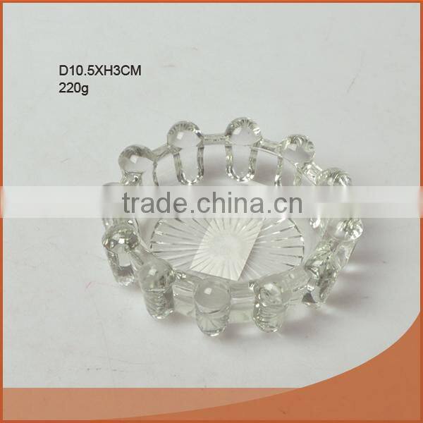 square glass ashtray