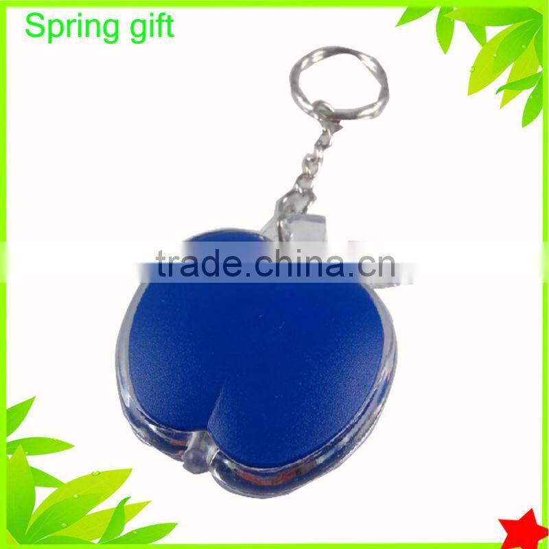 promotion gift apple keychain , led light keychain