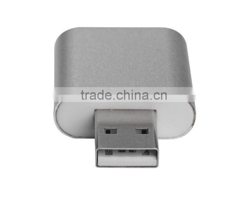 Aluminum USB External Stereo Sound Adapter