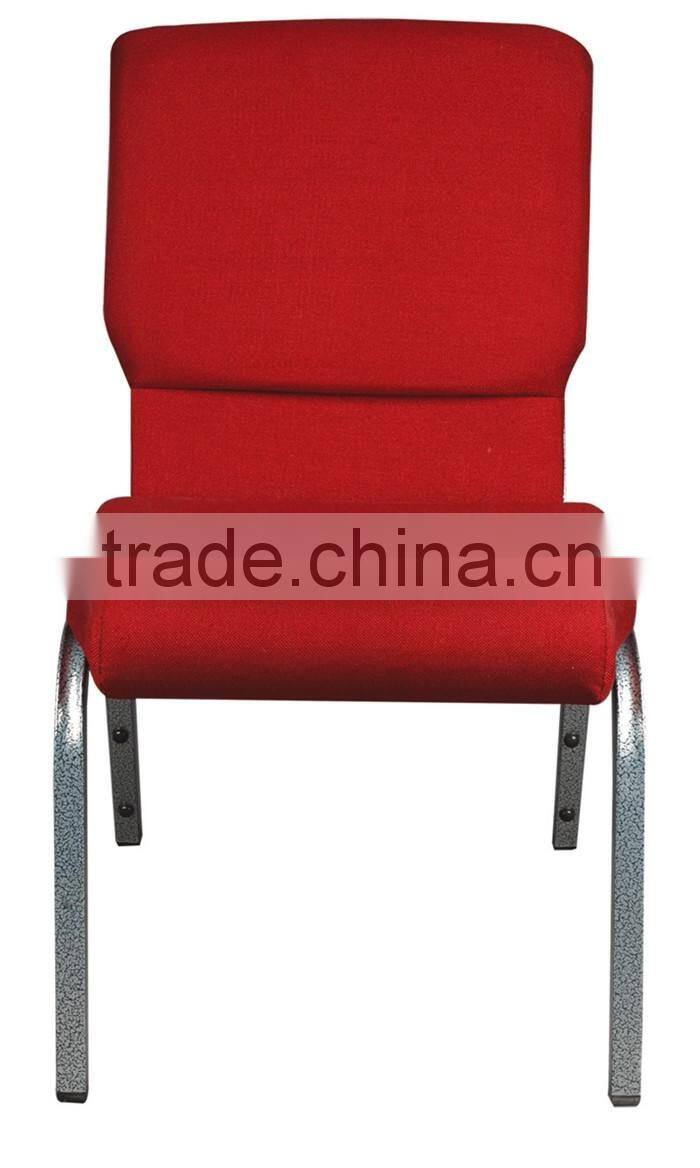 upholstered stackable steel fabric conference church chair on sale