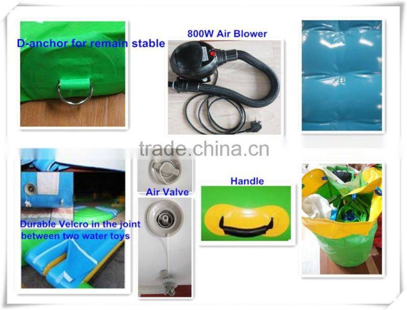 giant inflatable water blob catapult inflatsble pillow trampoline lake river toys adventure water sport game for adult and kid