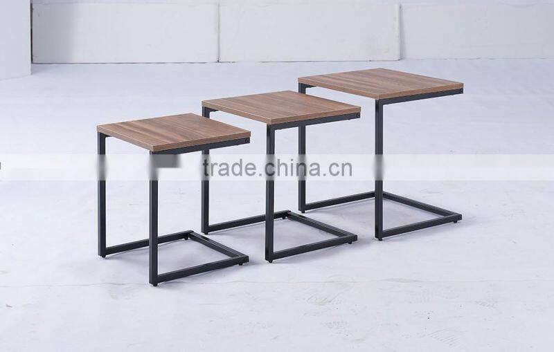 Modern Home Design nest of 3 wood coffee table