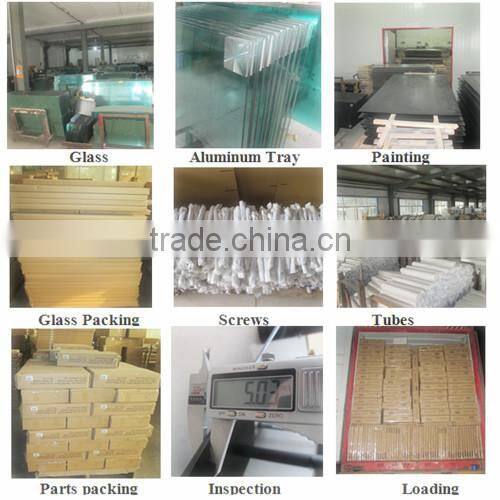 2015 hot sale tempered glass black leg coffee table