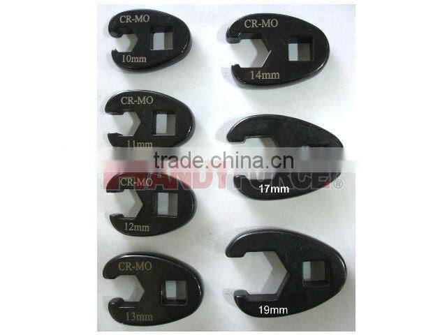 7PCS Professional Metric Crowfoot Wrench Set / Auto Repair Tool / General Tool