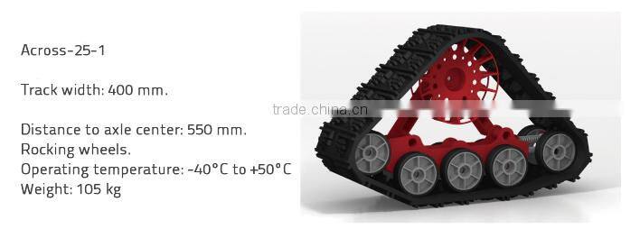 Wholesale Across-25-1 atv track system for tracked personnel carrier up to 2500kg