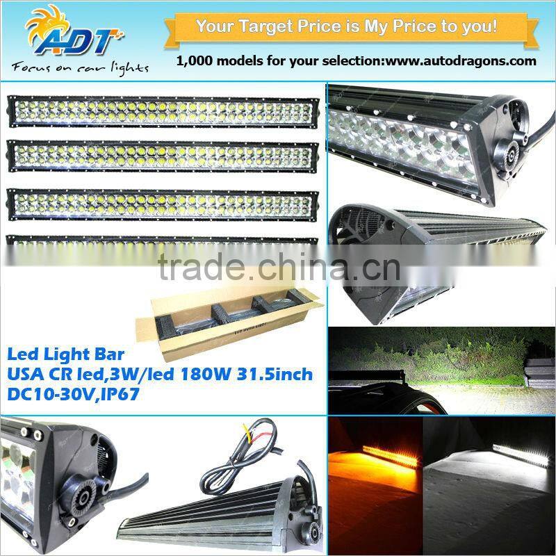 32" 180W Led Light Bar Spot Flood Combo Lamp Suv Atv Boat 4WD Truck Bar Offroad
