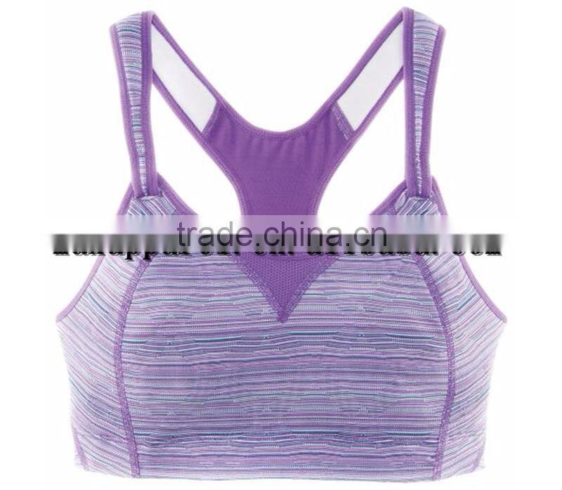Wholesale OEM Fashion Yoga-inspired Bra With Supportive Straps Sport Bra