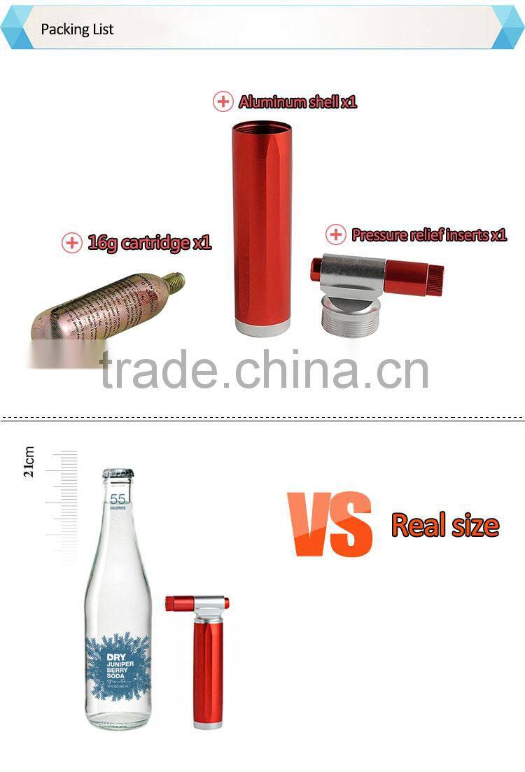 Bike Accessory 16g CO2 Cartridge And CNCTube For Bike Tire And Car Tyre