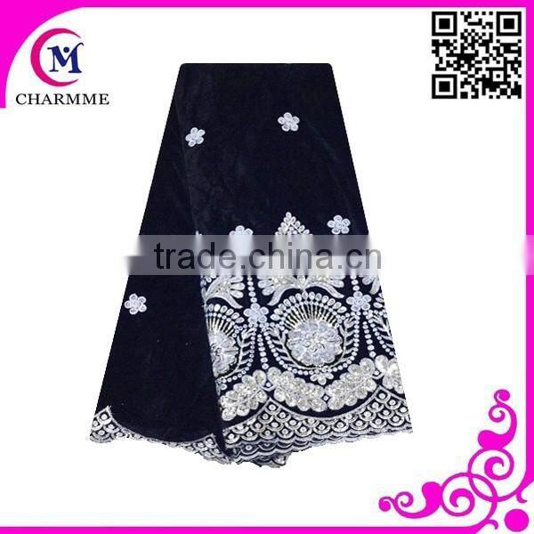 China factory wholesale price red velvet wedding dresses making african velvet lace fabric super soft velvet