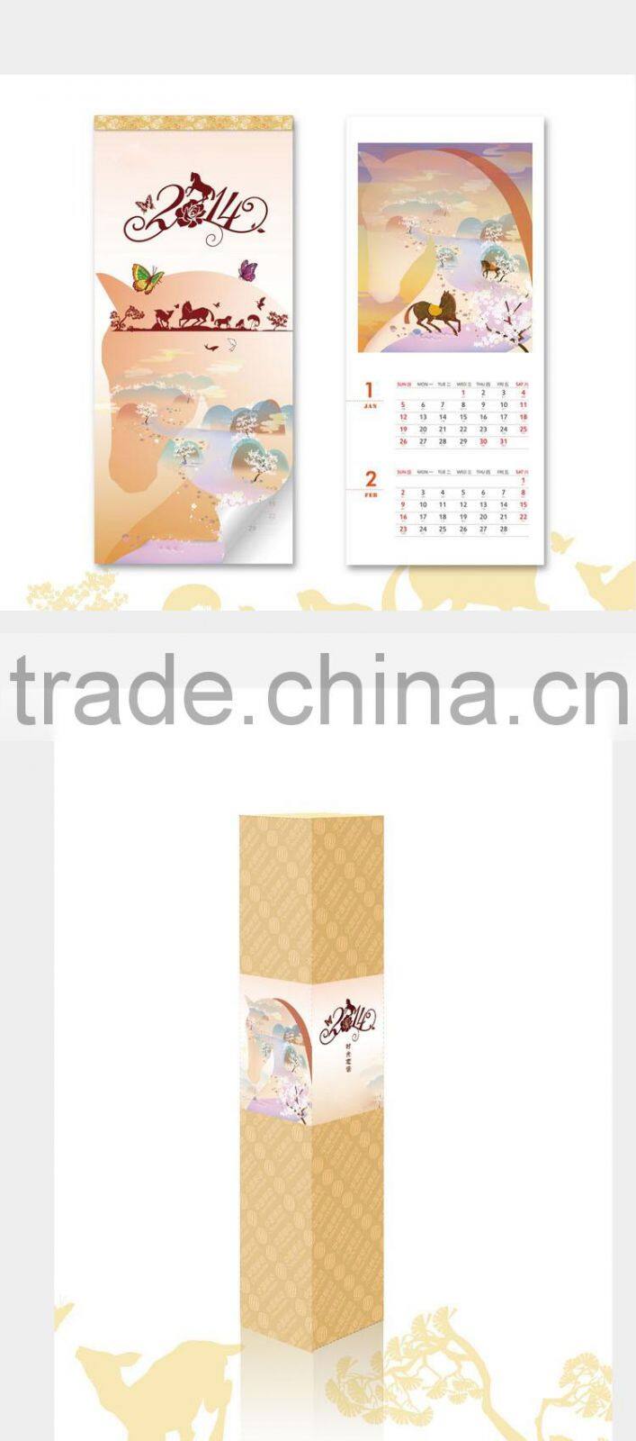 2014 New Style Wooden wall calendar , digital wall calendar , calendar