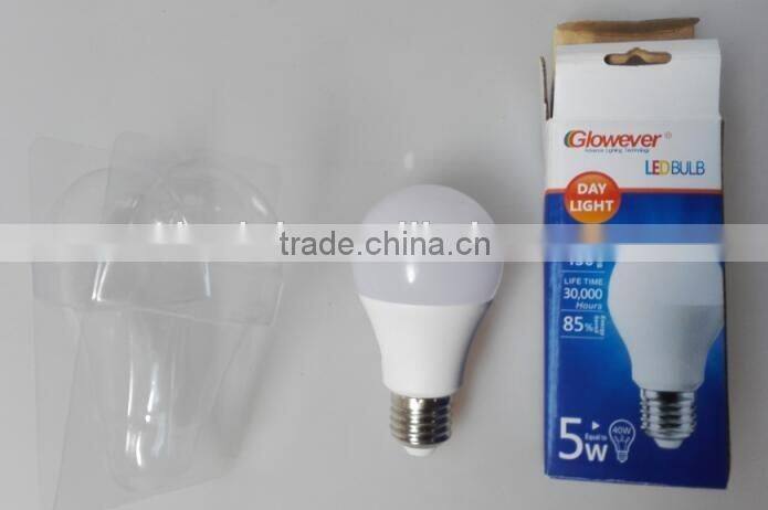 7W SMD e27 high bright Plastic light LED bulb light