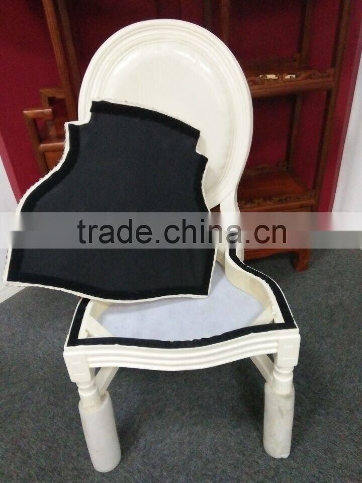 Wood French Style Leather Dining chairs