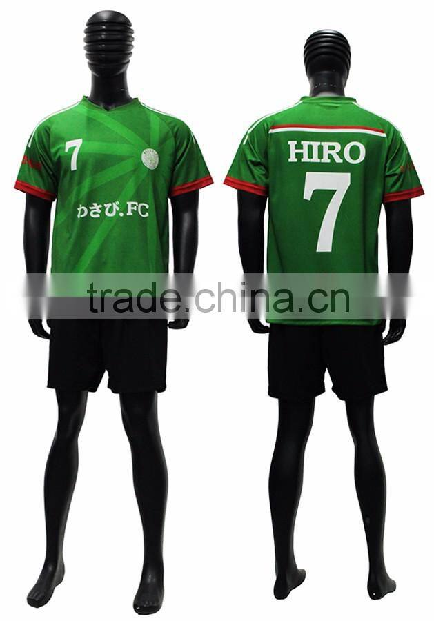 100% polyester custom soccer jersey with cheap price