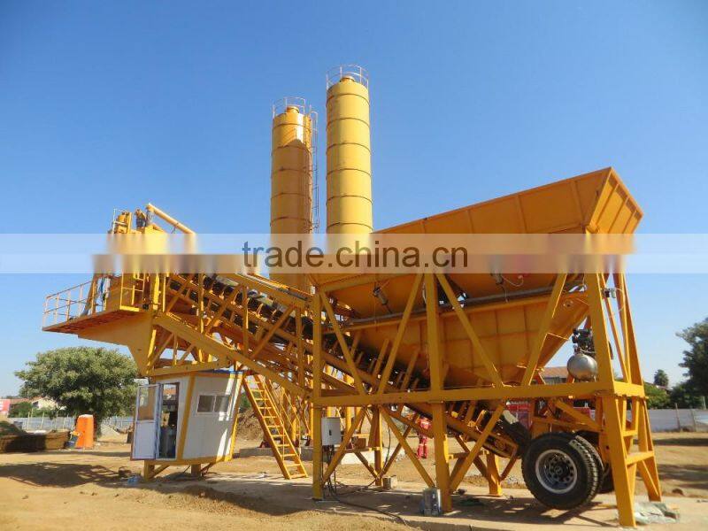 Mobile beton batching plant, YHZS35 concrete barching plant