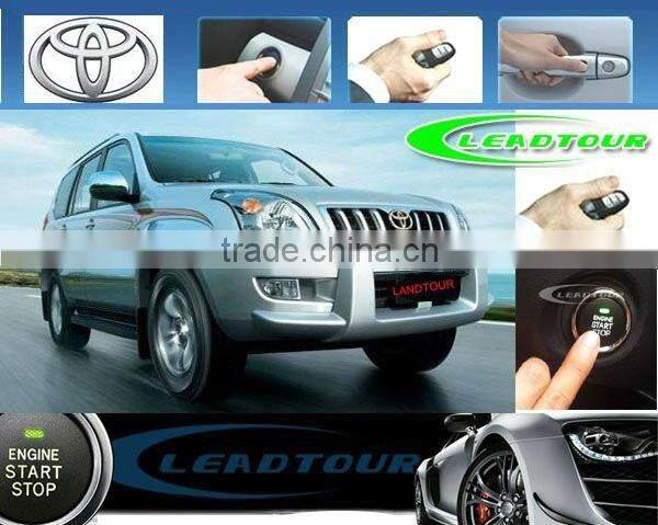 Car Push Engine Start/Stop Button System with Remote Control Keyless Entry Start for Toyota Prado
