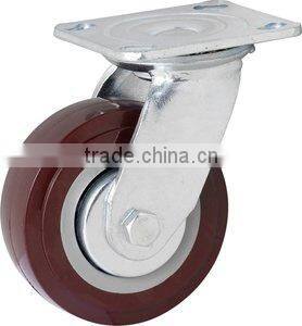 PU wheel with plastic core