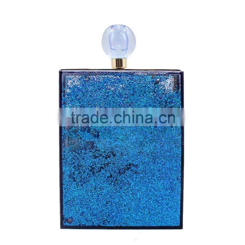 Standing style acrylic lady bag, fashion lady clutch bag