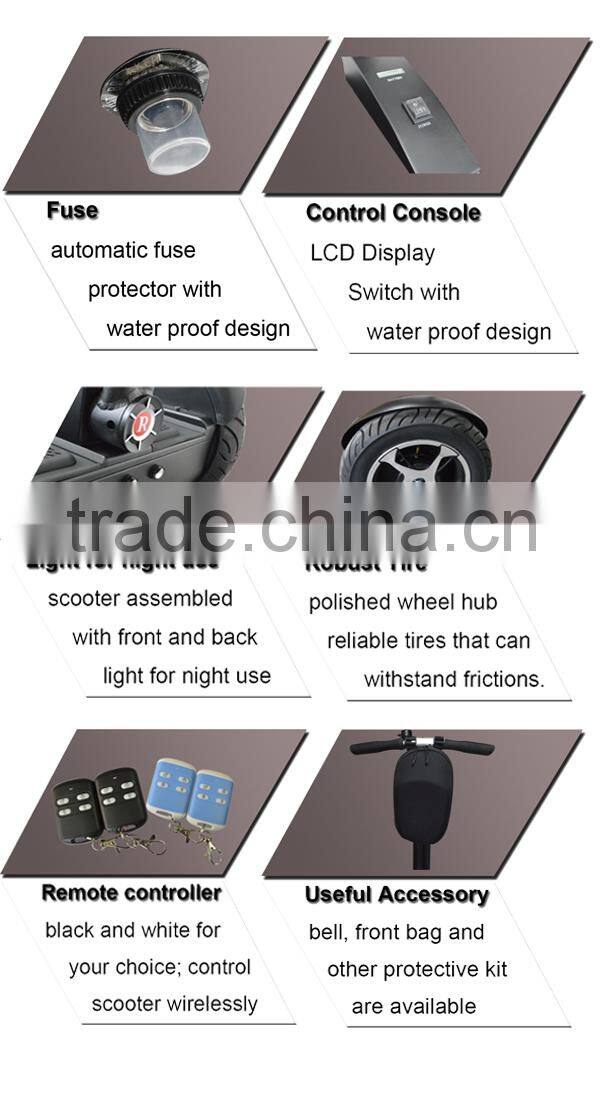Electric self-balancing scooter 36V or 72V with CE Rohs FCC certification