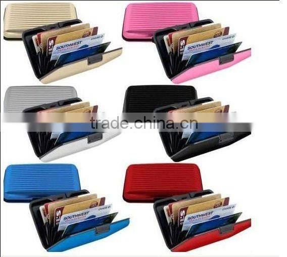 aluminum business credit card holder case wallet