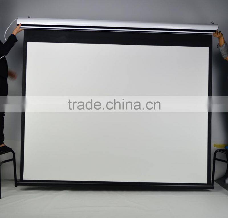 Native 1080 projector screen inch motorized projection curtain