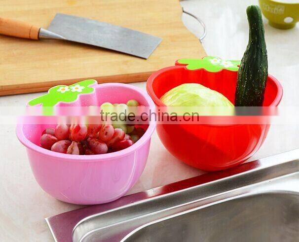 new design plastic Clean Rice Machine Vegetables basin wash fruit bowl fruit basket the kitchen good cooking tools