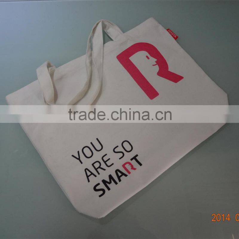 Foldable cotton linen custom wholesale printed shopping bags